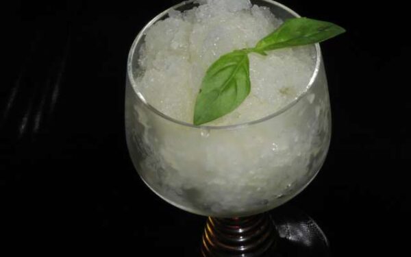 Basil and Lime Granita