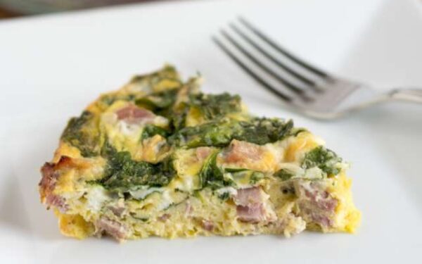 Crustless Ham and Cheese Quiche