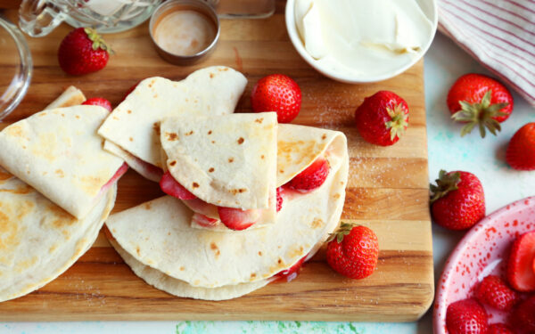 Fruit and Cinnamon Quesadilla