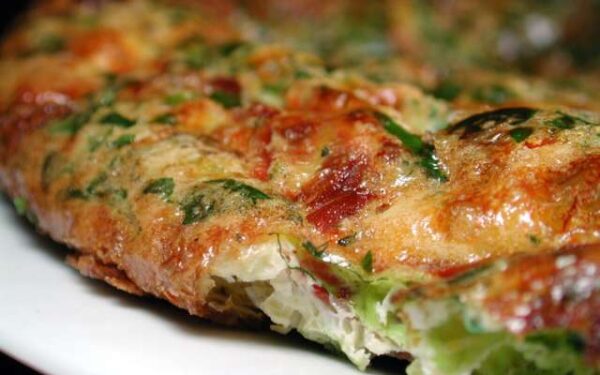 Garden Herb and Onion Frittata