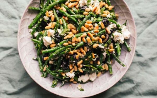Green Bean Salad With Pine Nuts and Feta