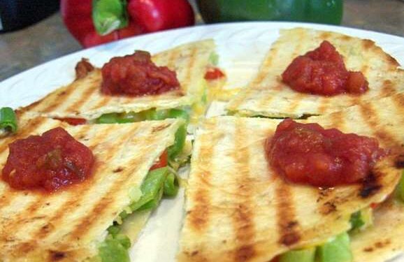Grilled Pepper & Cheese Quesadilla