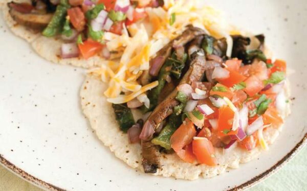 Grilled Portabella and Poblano Tacos