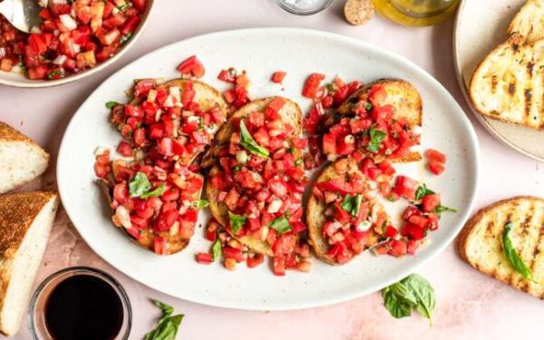 Grilled Tomato Bruschetta