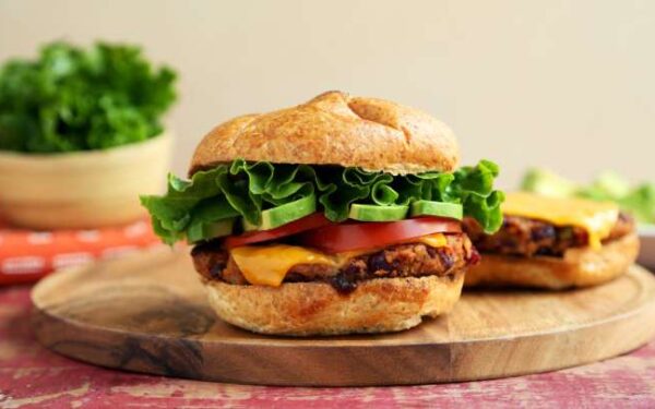 Jalapeno-Red Bean-BBQ Burgers