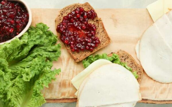 Keto Turkey Sandwich With Cranberry Relish