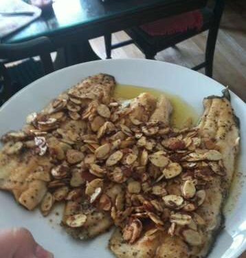 Lemon Trout Almondine