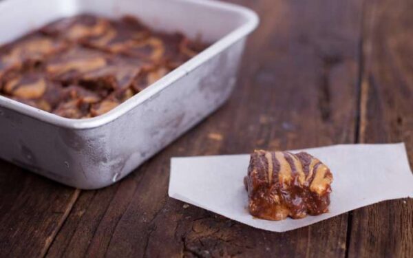 Low-Carb Chocolate Peanut Butter Fudge (Xylitol)