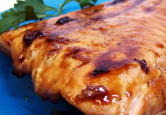 Maple-Chipotle Glazed Salmon