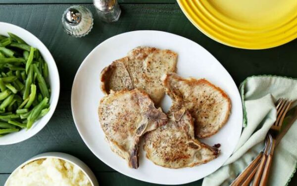 Pan Grilled Pork Chops