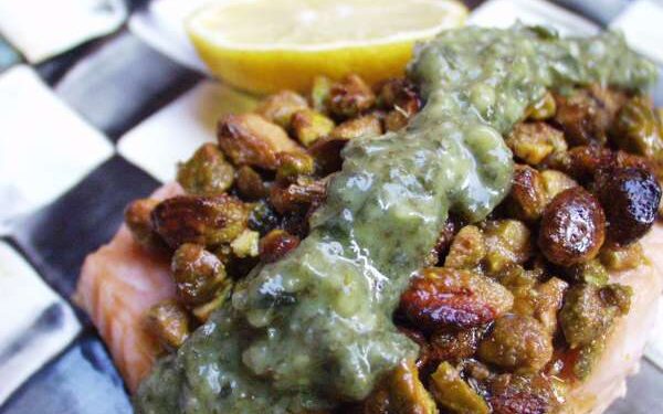 Pistachio Baked Salmon