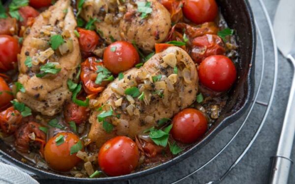Sauteed Chicken With Cherry Tomatoes