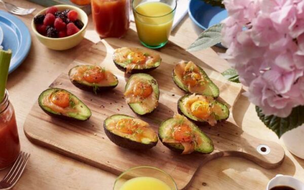 Smoked Salmon & Avocado Baked Eggs