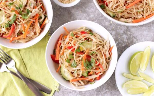 Thai Chicken Noodle Salad (Gluten Free)