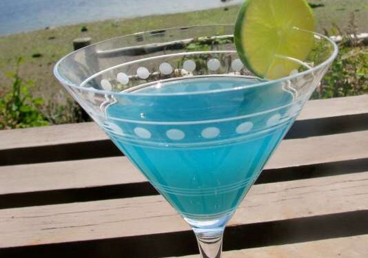 Toopua Blue Lagoon Cocktail