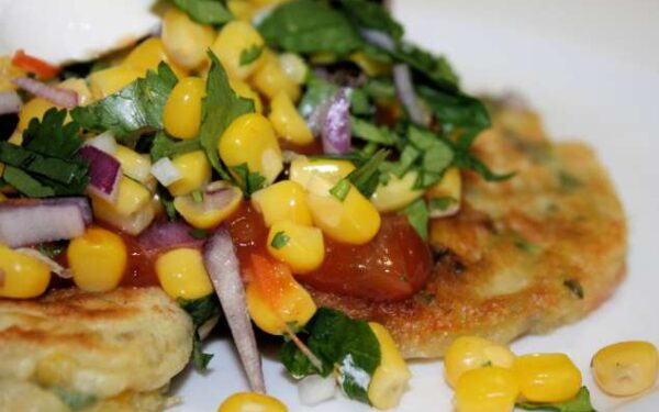 Vegetable Fritters With Corn Salsa (Can Be Gluten-Free)